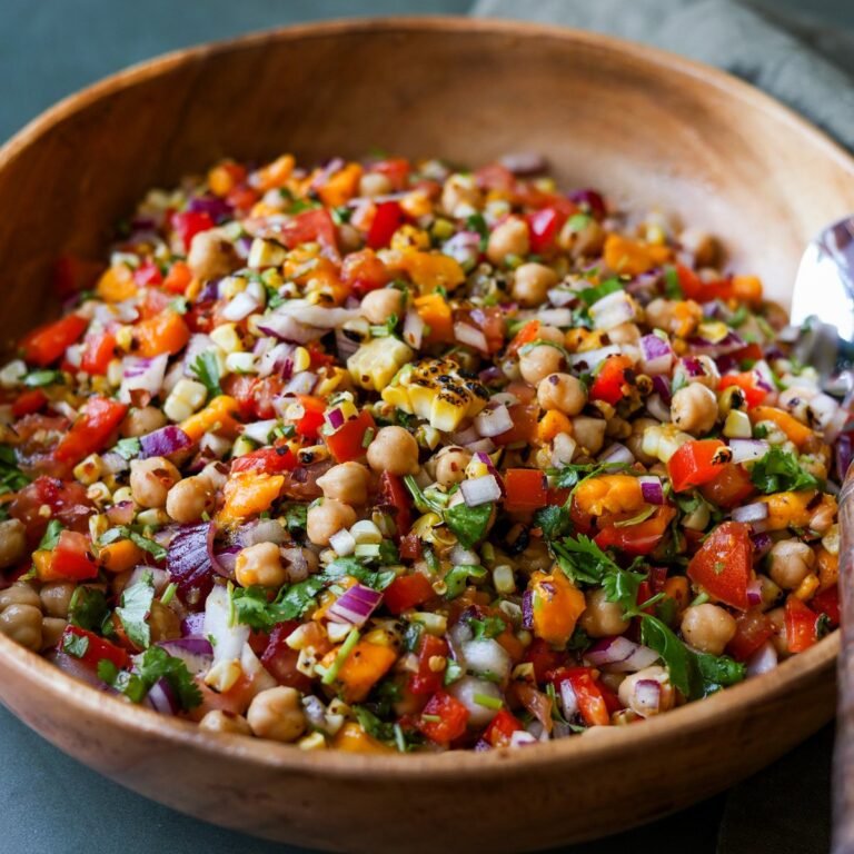 Mango Chickpea Salad (oil-free option)