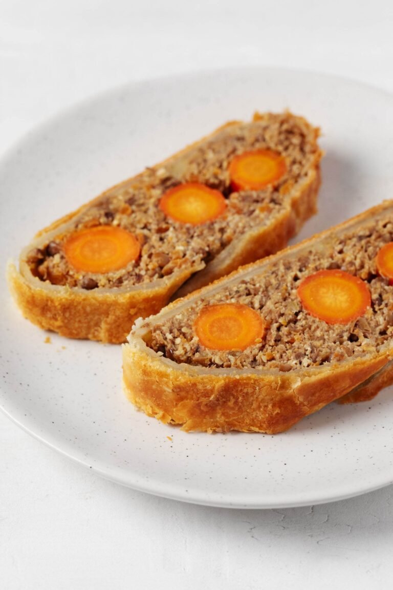 Vegan Wellington with Oven-Roasted Carrots