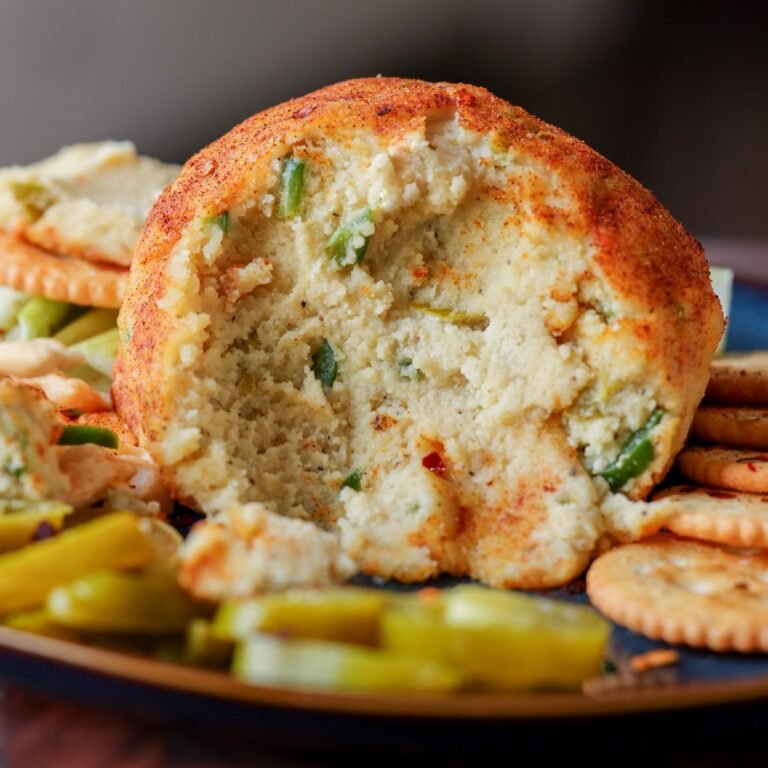 Vegan Jalapeño Popper Cheese Ball (30 Minutes)