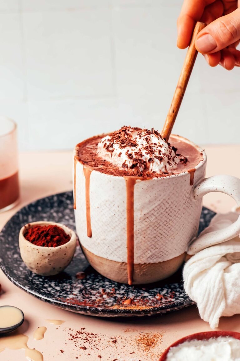 Tahini Hot Chocolate (Super Dreamy, Protein-Rich!)