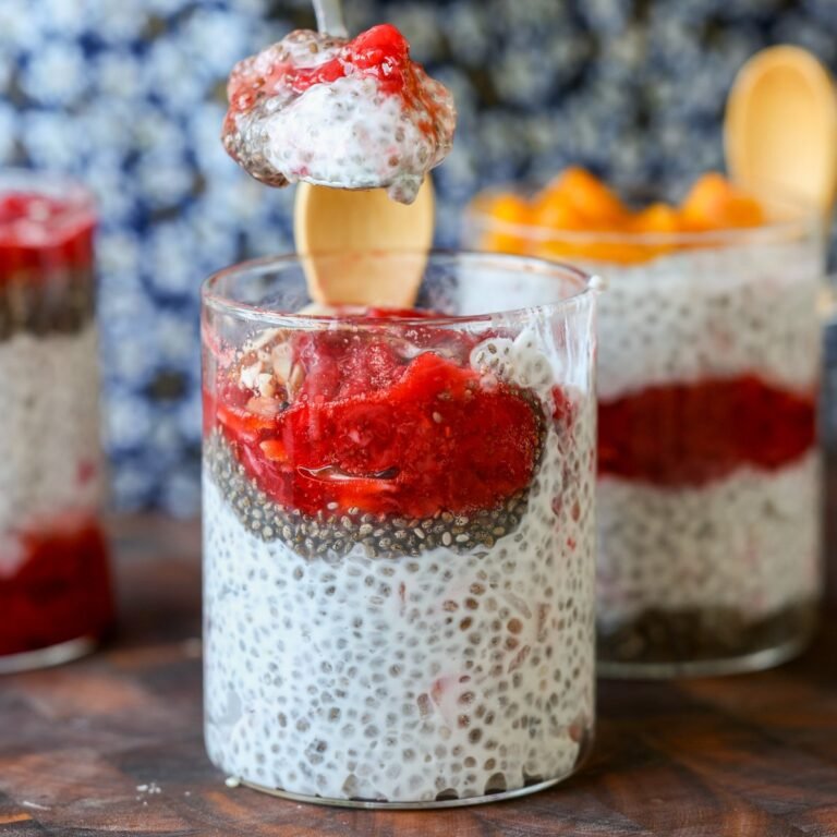 The BEST Strawberry Chia Pudding