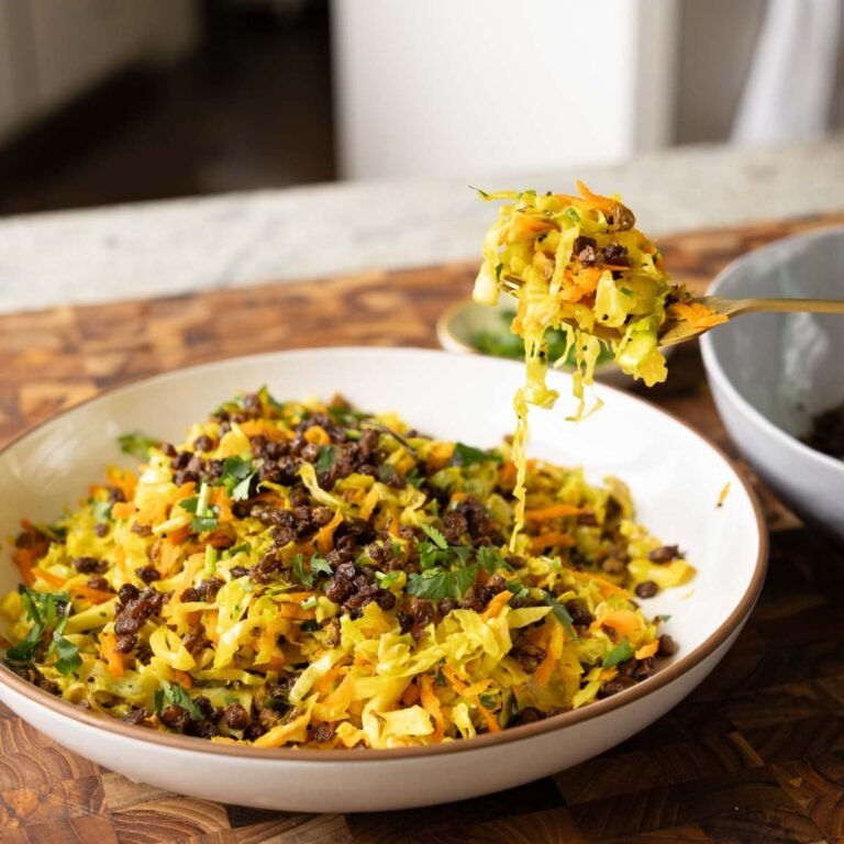 Sambharo (Indian Spiced Cabbage Salad)
