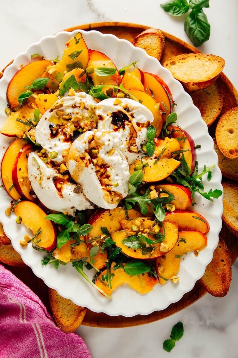 Peach and Burrata Salad – Cookie and Kate